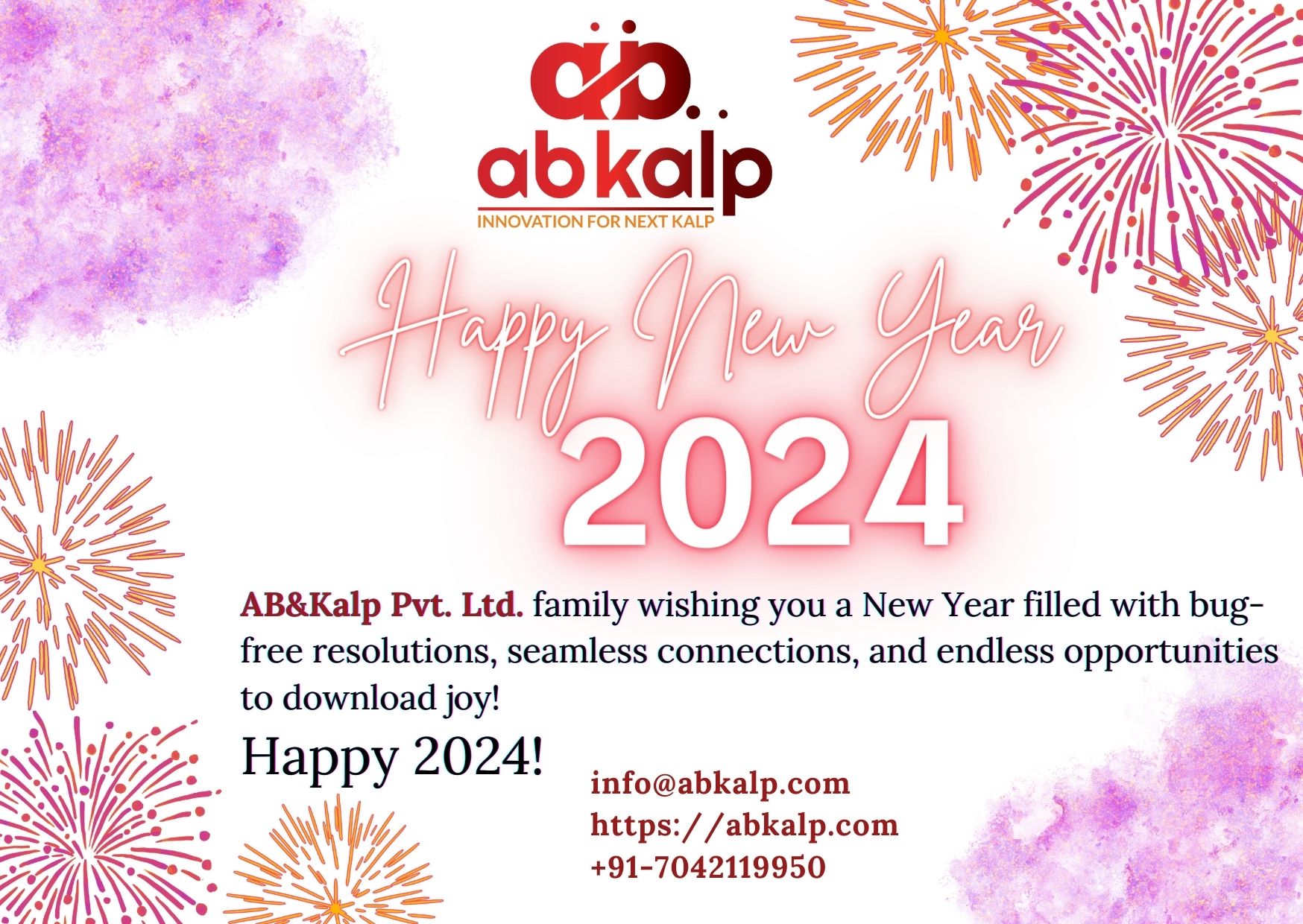 Happy new year from AB&Kalp