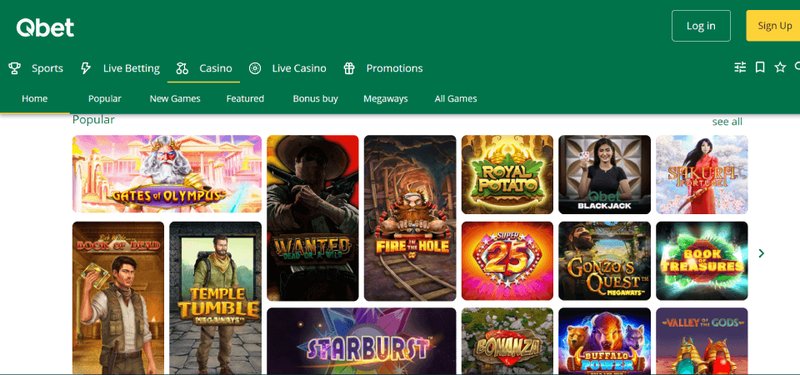 Overview of qbet com casino